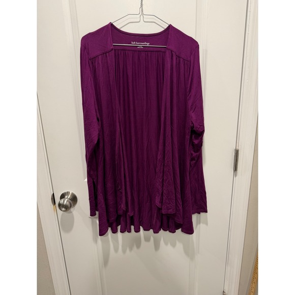 Soft Surroundings Sweaters - Soft Surroundings Womens Cardigan Open Front Purple XL